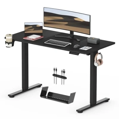 Image of SANODESK Electric Standing Desk Height Adjustable Sit Stand Up for Home Office