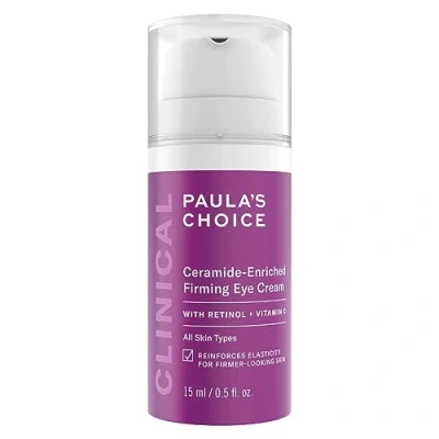 Image of Paula&#039;s Choice CLINICAL Ceramide Enriched Firming Eye Cream Reduces Fine Lines &amp; Wrinkles Retinol Dark Circle with Vitamin C All Skin Types 15 ml