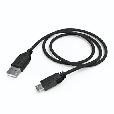 Image of Hama Charging cable for Basic controller (for PS4, 1.5 m, extra long cable, microUSB connection) Black