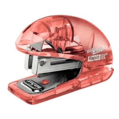 Image of Rapid F4 Colour&#039;Ice Mini Stapler, 10 Sheet Capacity, Includes 1000 x Staples, Peach, 5001325