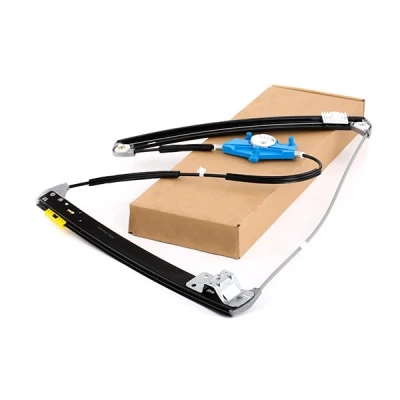 Image of 8E0837461B, 8E0837461C Window regulator VALEO 850596 Left Front electric without motor with comfort function AUDI: A4 B7 Avant, Saloon