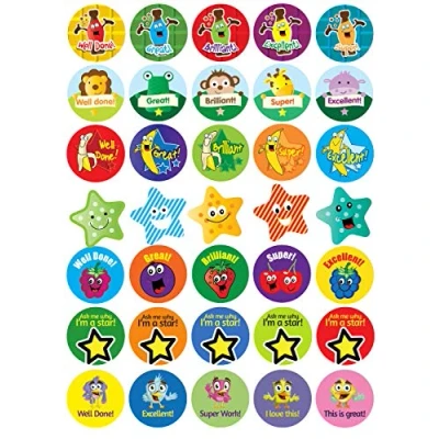 Image of SuperStickers Scratch &#039;n&#039; Sniff Smelly Reward Stickers Bumper Pack of 350 with Multiple Messages, Images and Smells.