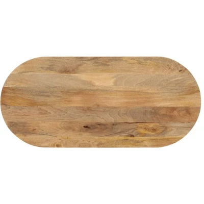Image of vidaXL Table Top 140x50x3.8 cm Oval Solid Wood Mango