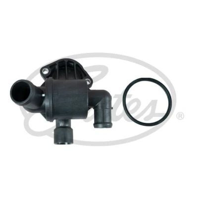 Image of 03L121111AB, 03L121111H Engine thermostat GATES TH58287G1 87C with gaskets/seals housing VOLKSWAGEN: Amarok Pickup, Crafter 30 50 Van