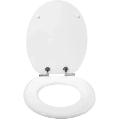 Image of WOLTU Wooden Toilet Seat, Soft Close WC Seat with Strong Hinge Ideal for Standard