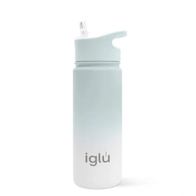 Image of iglu Reusable Water Bottles Premium Double Walled Stainless Steel Vacuum Insulated Bottle 24 Hours Cold &amp; 12 Hot Sweatproof BPA Free Great Eco Friendly Gift (Alaska, 570 ml)
