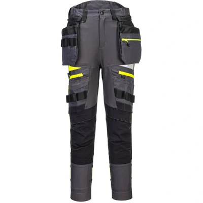 Image of Portwest DX4 Women&#039;s Detachable Holster Pocket Trousers Metal Grey 26