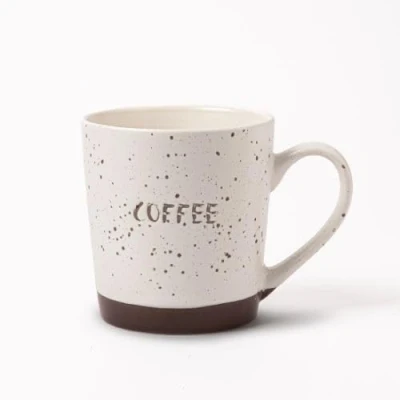 Image of Natural Speckled Ceramic Coffee Mugs 400ml Assorted Design