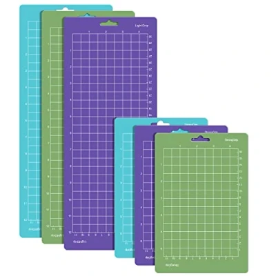 Image of 6Pcs Cutting Mat for Cricut Joy 4.5 X12+ 4.5X6.5 (Standardgrip, Lightgrip, Stronggrip), Non Slip&amp;Durable Replacement Mat, Adhesive Sticky Mats Accessories