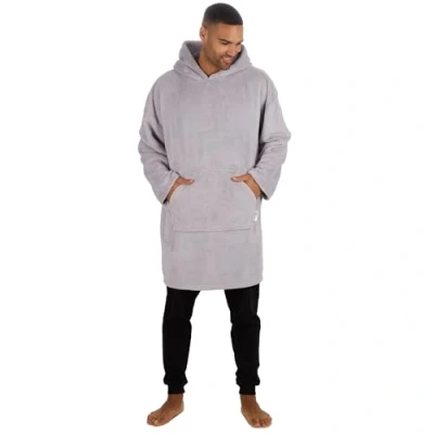 Image of Undercover Adults Plain Oversized Fleece Hoodie 34B2034 Grey