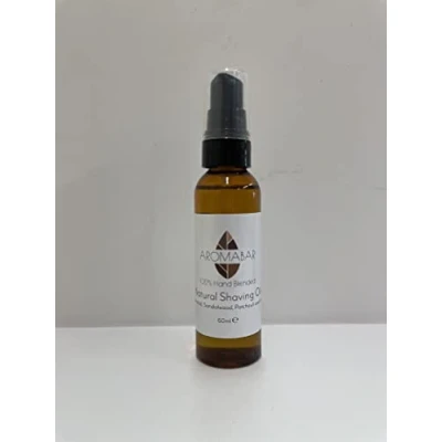 Image of Natural Shaving Oil 60ml Cedarwood Sandalwood Patchouli &amp; Lemon Travel For Men or Women Pre Shave Post 100% Pure