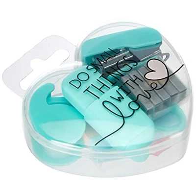 Image of Legami Mini Heart Shaped Stationery Set