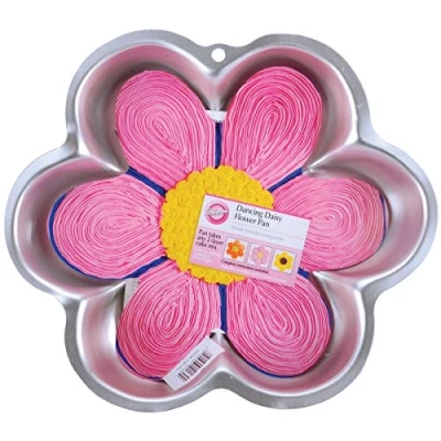 Image of Novelty Cake Pans Dancing Daisy 12&quot;X12&quot;X2&quot;