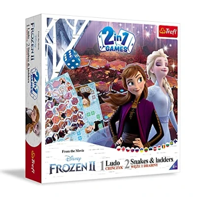 Image of Trefl Ludo/Hoses &amp; Ladders Disney Frozen 2 Game Board Children from 4 LAT