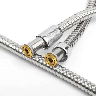 Image of YEAUPE 1.8m(70&quot;) Universal Shower Pipe Anti Kink Standard G1/2 All Copper Connectors Premium Replacement Stainless Steel Hose,Chrome