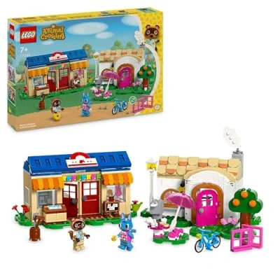 Image of LEGO Animal Crossing Nook’s Cranny &amp; Rosie&#039;s House Creative Building Toy for 7 Plus Year Old Kids, Girls Boys, Includes 2 Characters from the Video Game Series, Birthday Gift Idea 77050
