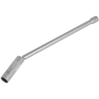 Image of Sealey Spark Plug Socket with Universal Joint &amp; Extension 3/8inSq Drive 12 Point 16mm
