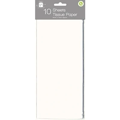 Image of Giftmaker TIWI/1 White Tissue Paper 50x70cm Sheets Pack of 10