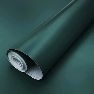 Image of Vinyl Warehouse 5m x 67.5cm d c fix Matt Mallard Green Sticky Back Furniture &amp; Kitchen Wrap 200 8348