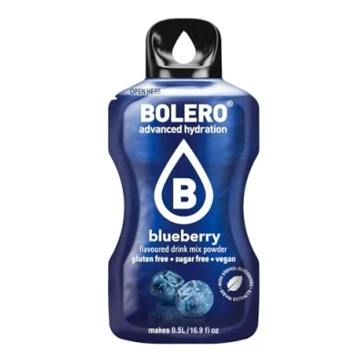 Image of Bolero Drink Sticks White Grape, 12 to Mix with 500ml of Water (blueberry, 3g)