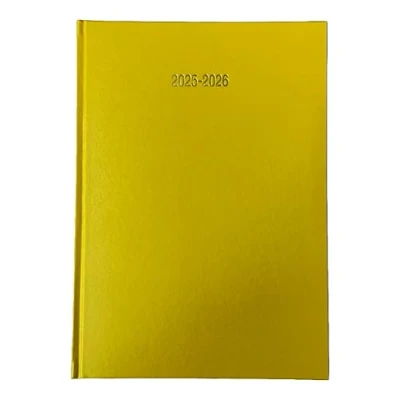 Image of 2025 2026 Academic Diary A4 Day to a Page DAP Appointment Mid Year Planner YELLOW