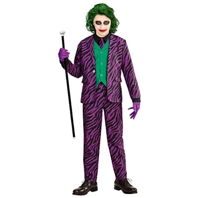 Image of W WIDMANN MILANO Party Fashion Evil Clown Costume for Children, Clown, Circus, Horror, Psycho, Jester, Joker, Halloween, Carnival, Theme Parties