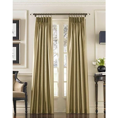 Image of Curtainworks Marquee Curtain Panel, 30 by 120&quot;, Sand (Champagne Beige)