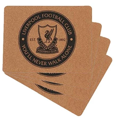 Image of Liverpool FC 4pk Cork Placemat Set LFC Official