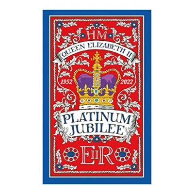 Image of Platinum Jubilee Tea Towel Commemorative Memorabilia Queen Elizabeth Crown Souvenirs Gift (By LILAJ)