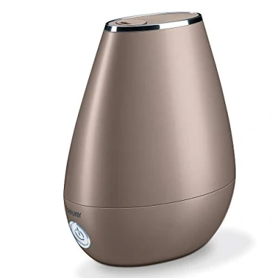 Image of Beurer LB37 2 in 1 Essential Oil Diffuser &amp; air Humidifier Aromatherapy and ultrasonic vaporiser with Night Mode auto Shut Off Quiet Energy Saving Incl.15 Aroma Pads Toffee