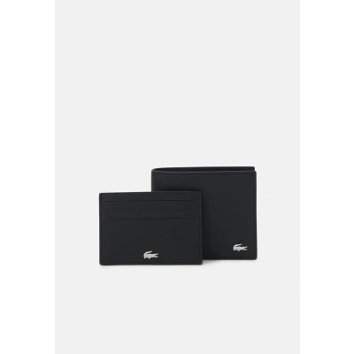 Image of Lacoste Billfold COIN BOX SET Wallet, Men&#039;s, Size: One Size, Black