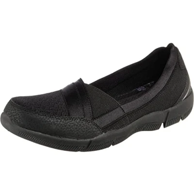 Image of Skechers Women&#039;s Be lux Daylights Mary Janes,Black Black Mesh Durabuck Trim Bbk,6.5 UK