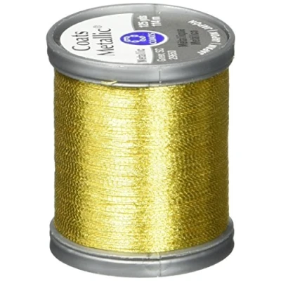 Image of Coats Metallic Thread 125yd, Bright Gold