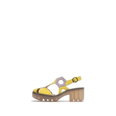 Image of Fly London TRUL582FLY Nappalak Leather Women&#039;s Heels Sandals