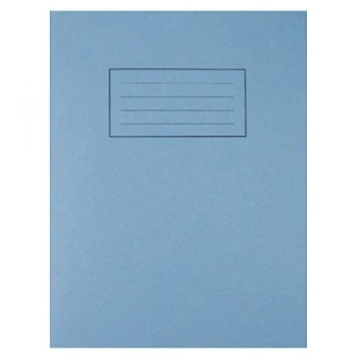 Image of Silvine EX106 9x7 Exercise Book 7mm Square Blue PK10
