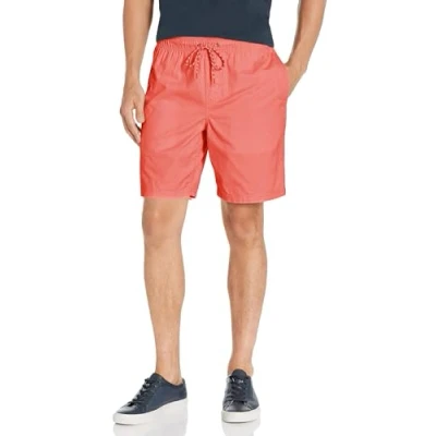 Image of Amazon Essentials Men&#039;s 8&quot; Inseam Relaxed Fit Drawstring Walk Short (Available in Plus Size), Coral Pink, XXL