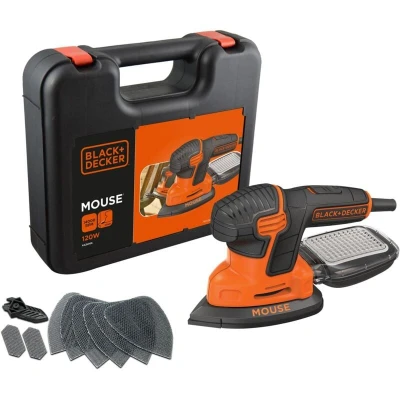 Image of Black+Decker KA2500K GB Compact Mouse Sander 120W 240V B/DKA2500K