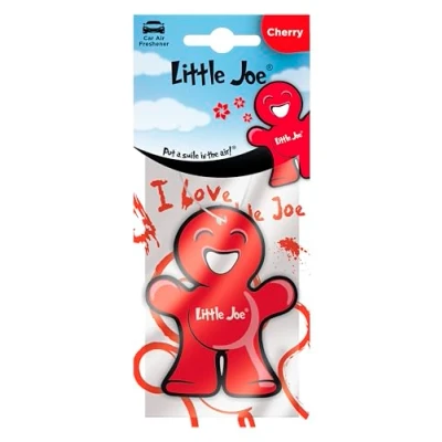 Image of Little Joe Cellulose Air Freshener Cherry Scent with Hanger. Perfect for Car, Home or Office. Long lasting. Irresistible and Fun All Ages.