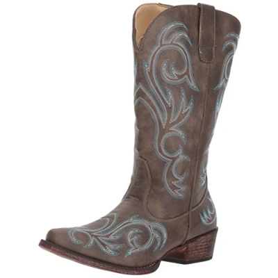 Image of ROPER Women&#039;s Riley Western Boot, Brown, 4.5 UK