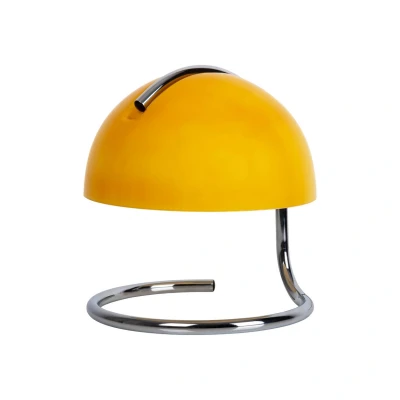 Image of Näve Burano table lamp, yellow, height 25 cm, glass/metal, E27