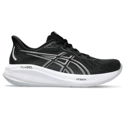 Image of Asics Gelcumulus 26 Neutral running shoes, Women&#039;s, Size: 5.5, Black concrete Synthetics