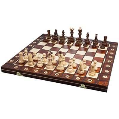 Image of Chess Senator Folding 16&quot; Brown Board Game