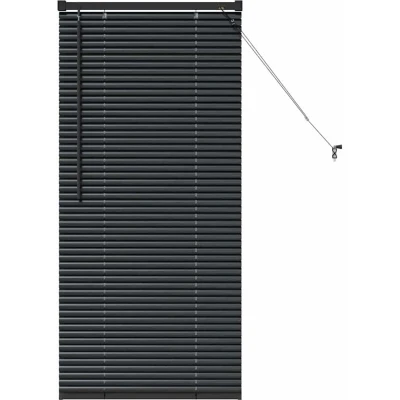 Image of With Curtains Other Manual Black 60 x 130 cm Aluminium Vidaxl
