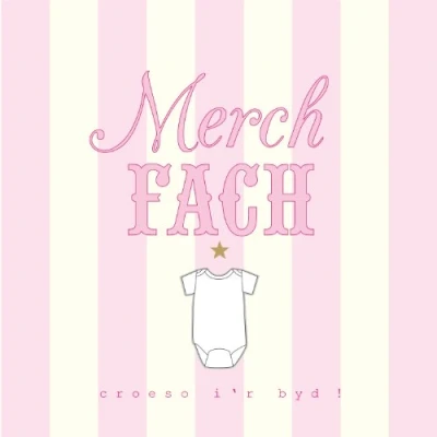 Image of Claire Giles Hatful of Happy Welsh Merch Fach Baby Girl Card