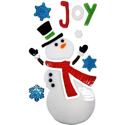 Image of Christmas Gel Window Sticker Clings Decoration (Snowman (22005))
