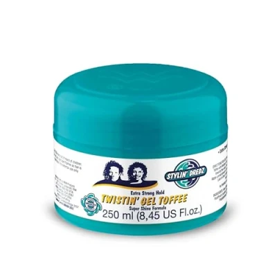 Image of Stylin&#039; Dredz Extra Strong Hold Twisiting Gel Toffee Super Shine Formula For Braids, Coils &amp; Dreadlocks