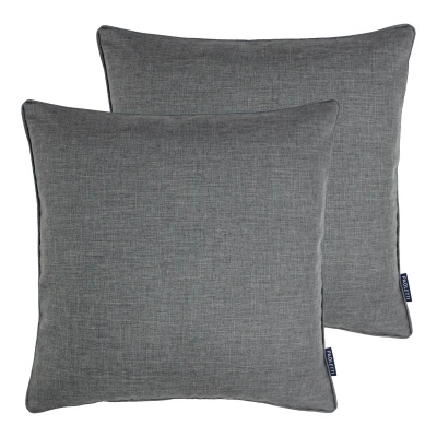 Image of Paoletti Twilight Cushions (Twin Pack) Silver Size 45 cm x