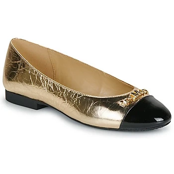 Image of Michael Kors Rebecca Ballet pumps, Women&#039;s, Size: 3, Pale gold Leather