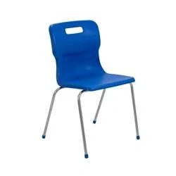 Image of Titan 4 Leg Chair Size 6 460mm Seat Height Blue T16 B