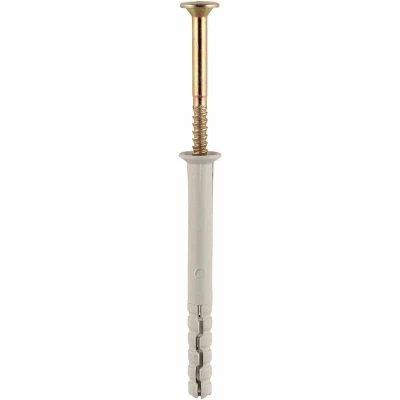 Image of TIMCO Nylon Hammer Fixing M6 x 80 Gold Pack of 10